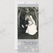 両面フォトカード: シャンパンバブル 招待状 (正面)