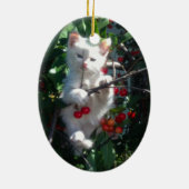 両面フォトキーホルダー 子猫 セラミックオーナメント (裏面)