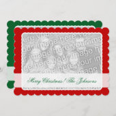 両面フォトクリスマスカード2枚写真 シーズンカード (正面/裏面)