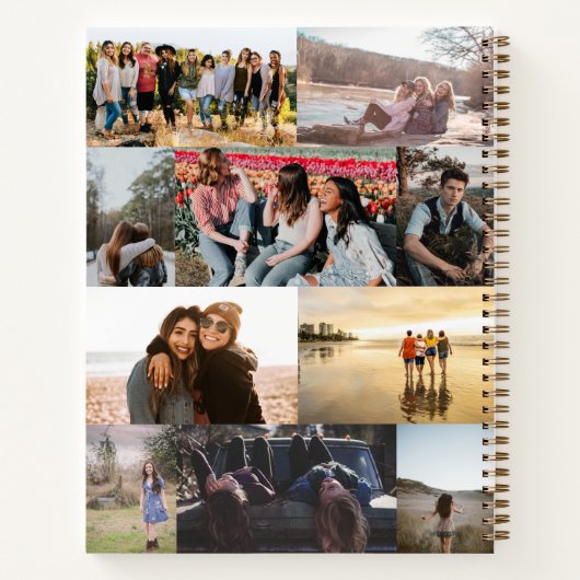 両面フォトコラージュの友だち ノートブック (裏面)
