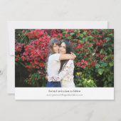 両面フォトコラージュ結婚式の日付の保存 セーブザデート (裏面)