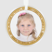 両面フォトパーソナライズされたオーナメント1または2枚 オーナメント (裏面)