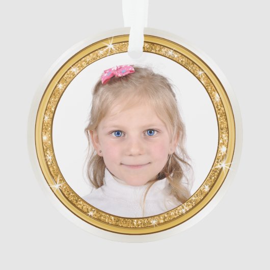 両面フォトパーソナライズされたオーナメント1または2枚 オーナメント (裏面)