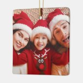 両面フォトフレームのクリスマスツリー オーナメント (左)