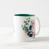 両面フォトフローラフレームコーヒーマグ ツートーンマグカップ (正面右)