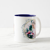 両面フォトフローラフレームコーヒーマグ ツートーンマグカップ (正面右)