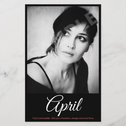 両面フォトモデルアクターComp zedカード チラシ (正面)