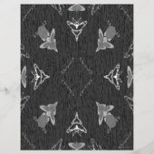 両面フライング・ハイ B&W スクラップブックペーパー (裏面)
