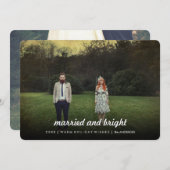 両面フラットクリスマスフォトカードフルブリード シーズンカード (正面/裏面)