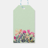 両面フラワーミントギフトタグ ギフトタグ (裏面)