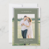 両面フレーム写真の結婚Webサイト 招待状 (正面)