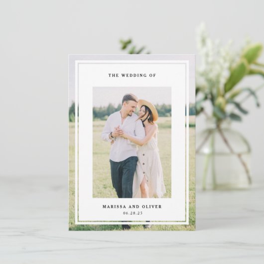 両面フレーム写真の結婚Webサイト 招待状 (スタンド正面)