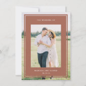 両面フレーム写真の結婚Webサイト 招待状 (正面)