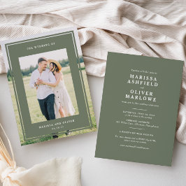 両面フレーム写真の結婚Webサイト 招待状