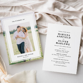 両面フレーム写真の結婚Webサイト 招待状