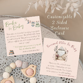 両面ブックベビー・タイムカプセルシャワー エンクロージャーカード