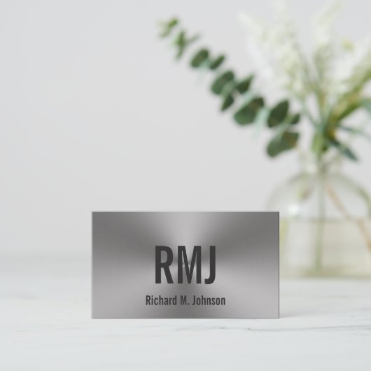 両面ブモダンラッシュメタルルックモノグラムの 名刺 (スタンド正面)