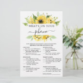 両面ブライダルシャワーゲームズヒマワリ (スタンド正面)