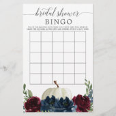 両面ブライダルシャワーゲームブルゴーニュ海軍 (裏面)