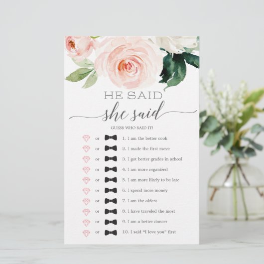 両面ブライダルシャワーゲーム赤面開花 (スタンド正面)