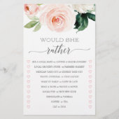 両面ブライダルシャワーゲーム赤面開花 (正面)