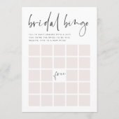 両面ブライダルシャワービンゴ&財布ゲームカード 招待状 (裏面)