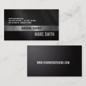 両面ブラシをかけられた金属のプリントの名刺 名刺 (正面/裏面)