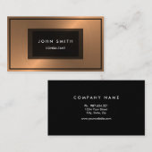 両面ブラシをかけられた銅の金属一見 名刺 (正面/裏面)