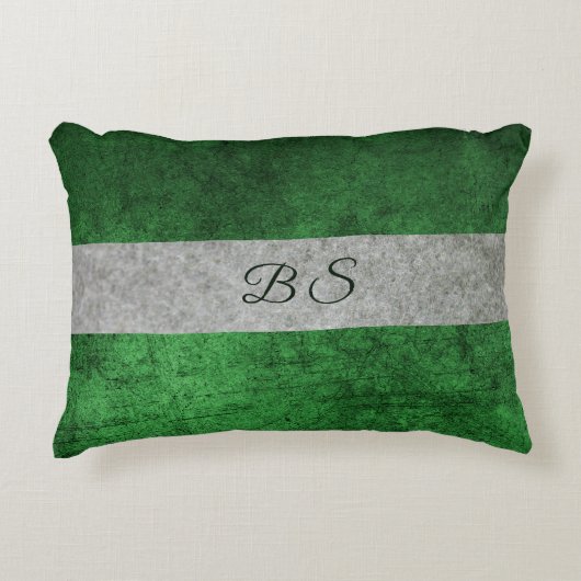 両面ブルーグレーとモノグラムストライプと アクセントクッション (正面)