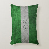 両面ブルーグレーとモノグラムストライプと アクセントクッション (正面(垂直))