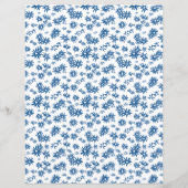 両面ブルーフローラカード (裏面)