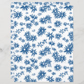 両面ブルーフローラカード (正面/裏面)