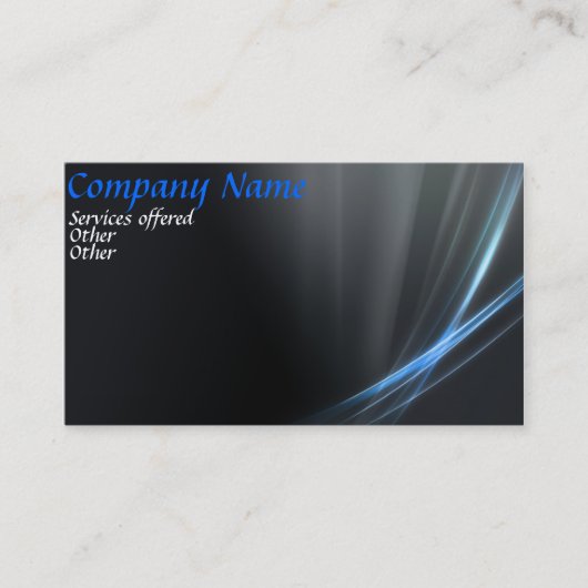 両面ブルー ビジネスカード (正面)