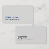 両面プラチナユニークグモダンレーミニマリスト 名刺 (正面/裏面)