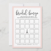 両面プリントのウェディングシャワー ビンゴとパースゲーム (正面)