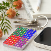 両面プリントキーチェーンアクリル長方形 キーホルダー (正面右)