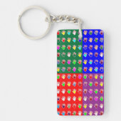 両面プリントキーチェーンアクリル長方形 キーホルダー (正面)