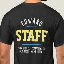 両面プリント ホスピタリティスタッフTシャツ Tシャツ