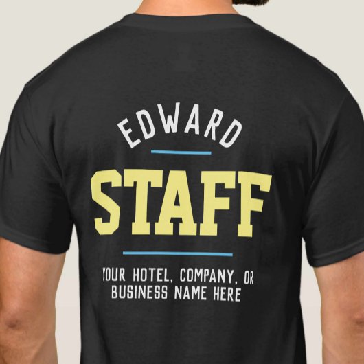 両面プリント ホスピタリティスタッフTシャツ Tシャツ