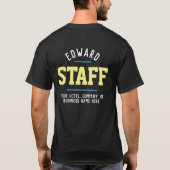 両面プリント ホスピタリティスタッフTシャツ Tシャツ (裏面)