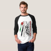 両面プリント メンズ ラグラン ベースボールTシャツ Tシャツ (正面フル)