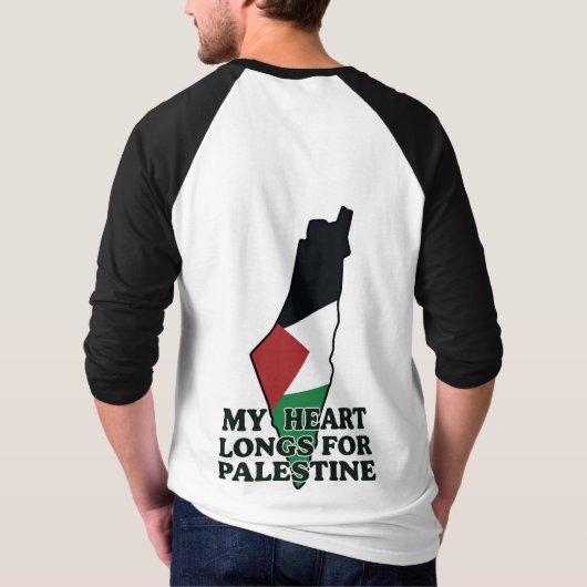 両面プリント メンズ ラグラン ベースボールTシャツ Tシャツ (裏面)