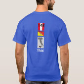 両面プリント 1966 RACING Tシャツ (裏面)