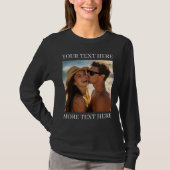両面プリントTシャツ オリジナル写真とテキスト Tシャツ (正面)