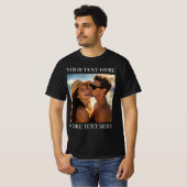 両面プリントTシャツ オリジナル写真とテキスト Tシャツ (正面フル)