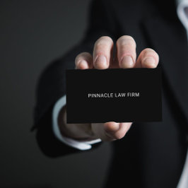 両面プロフェッショナルミニマリスト黒QRコード 名刺