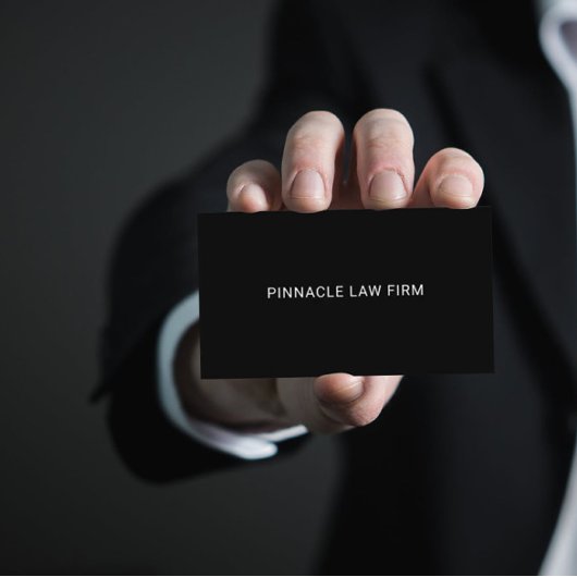 両面プロフェッショナルミニマリスト黒QRコード 名刺