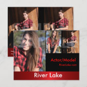 両面ヘッドショットカード – モデルヘッドショット ポストカード (正面/裏面)