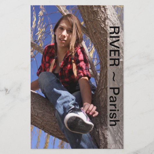 両面ヘッドショットコンポーネントカードモデル/アクターテンプレート チラシ (正面)