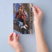 両面ヘッドショットコンポーネントカードモデル/アクターテンプレート チラシ (ハンドル)